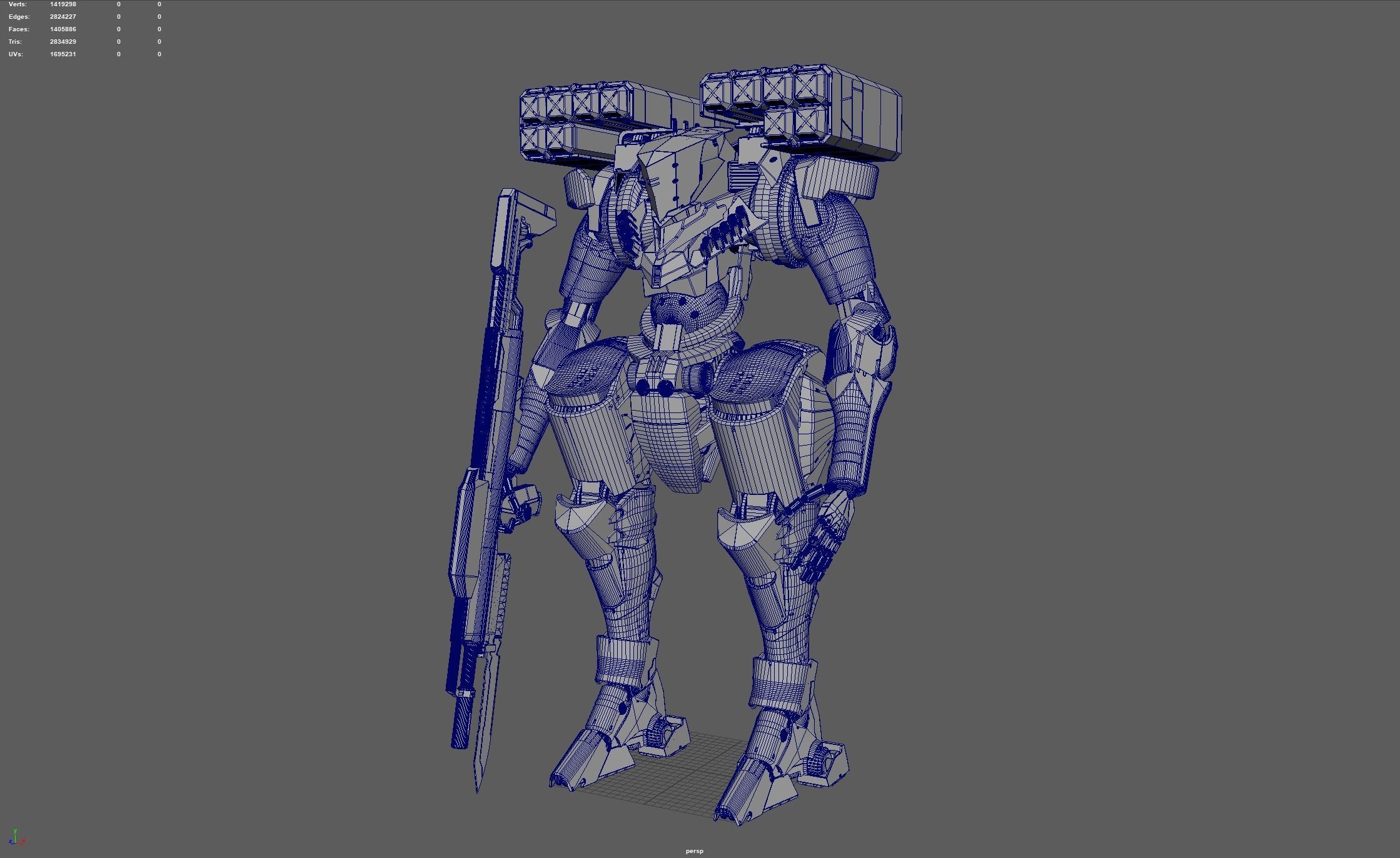 Assault Mech CH-01 3D model_8