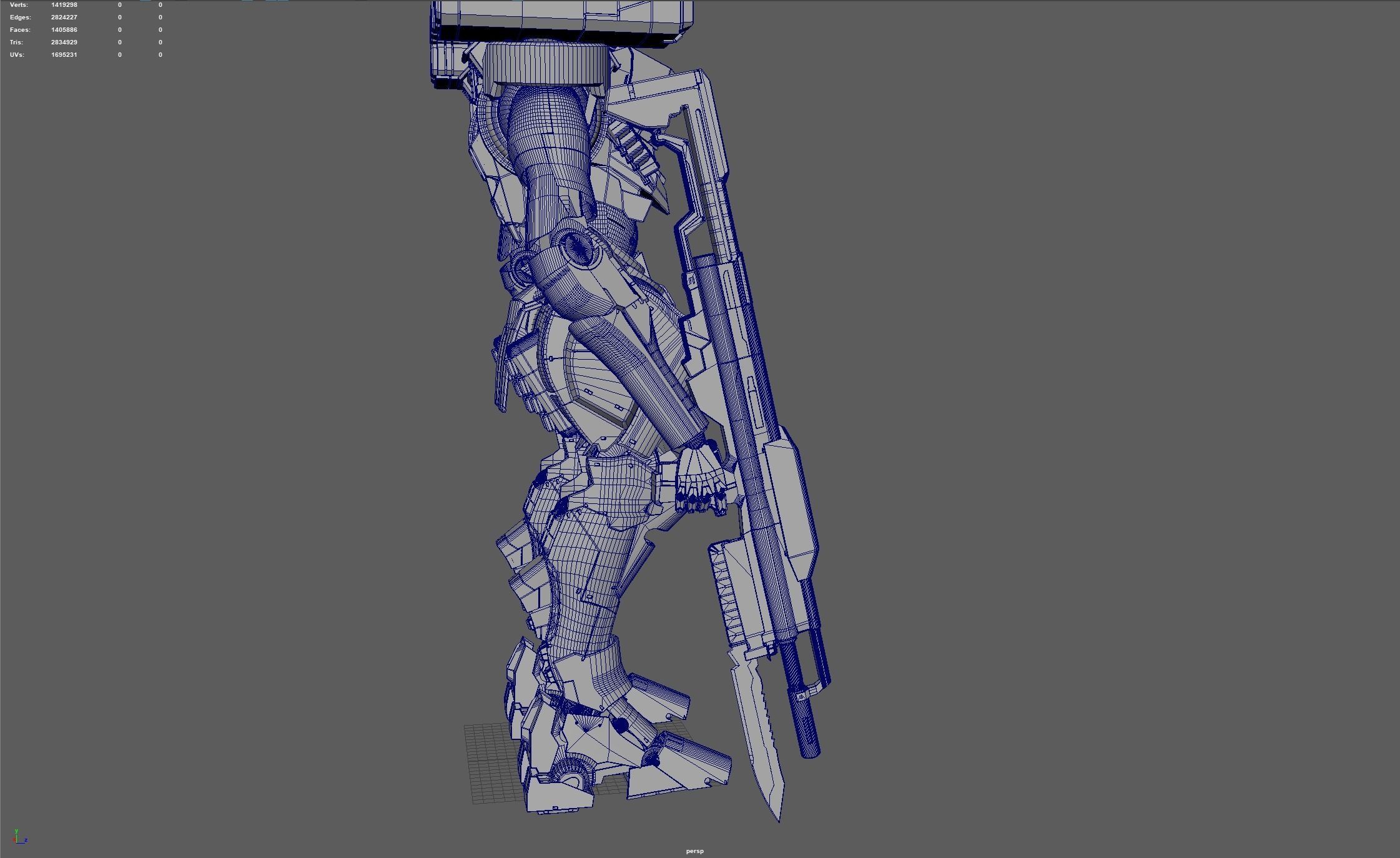 Assault Mech CH-01 3D model_14