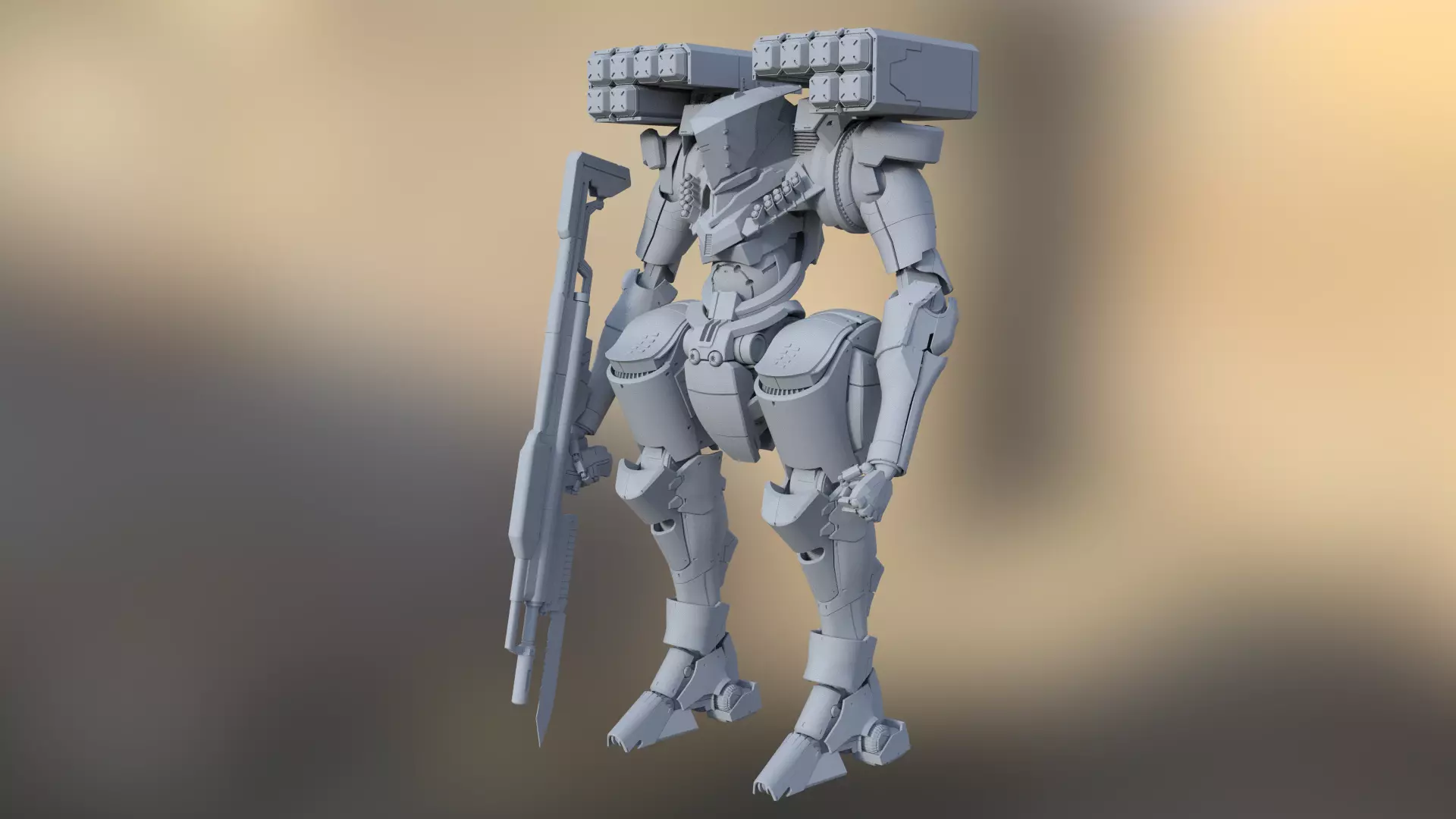 Assault Mech CH-01 3D model_0