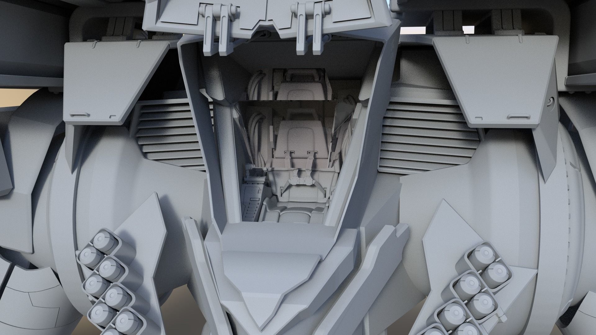 Assault Mech CH-01 3D model_3