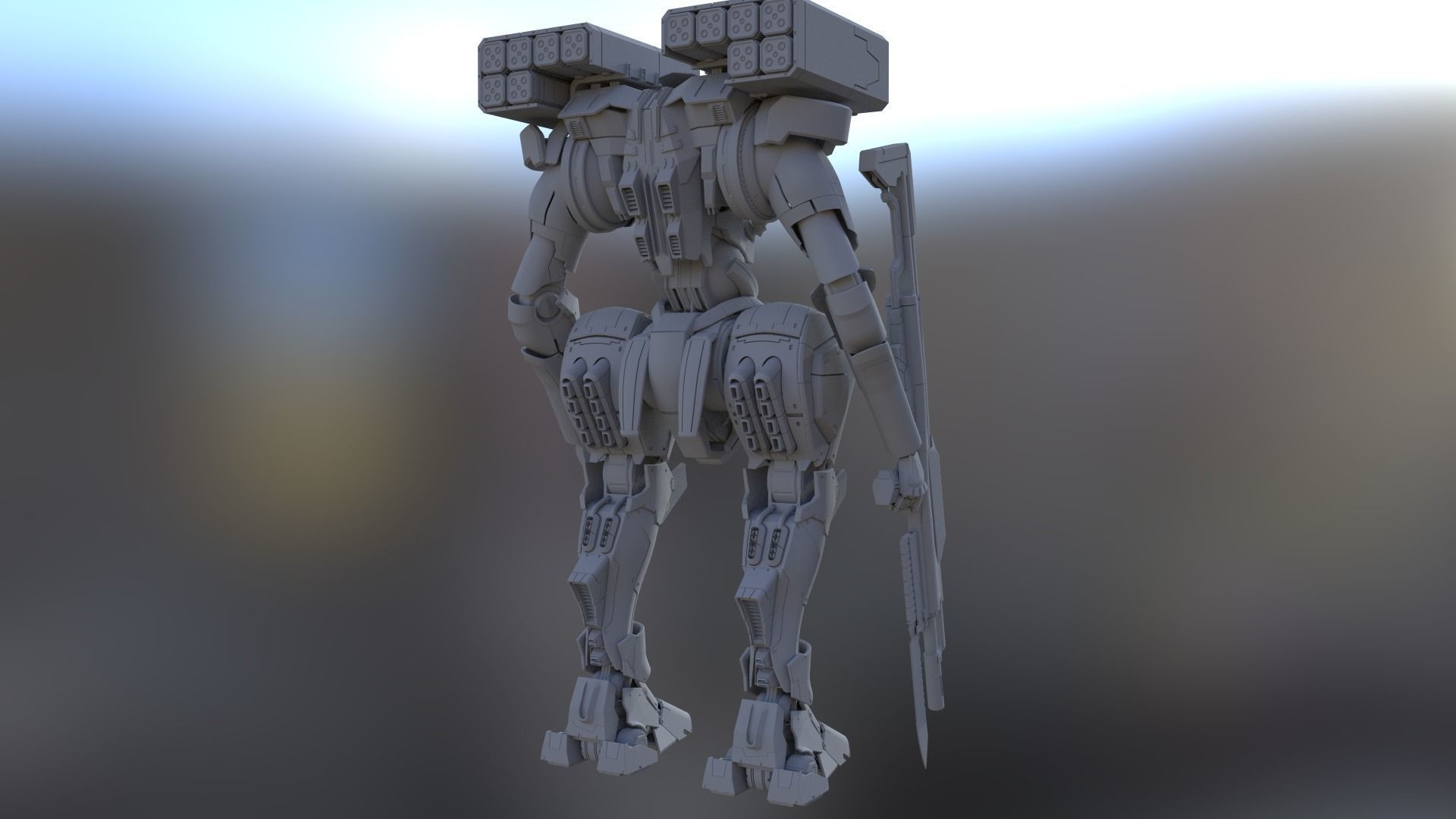 Assault Mech CH-01 3D model_2