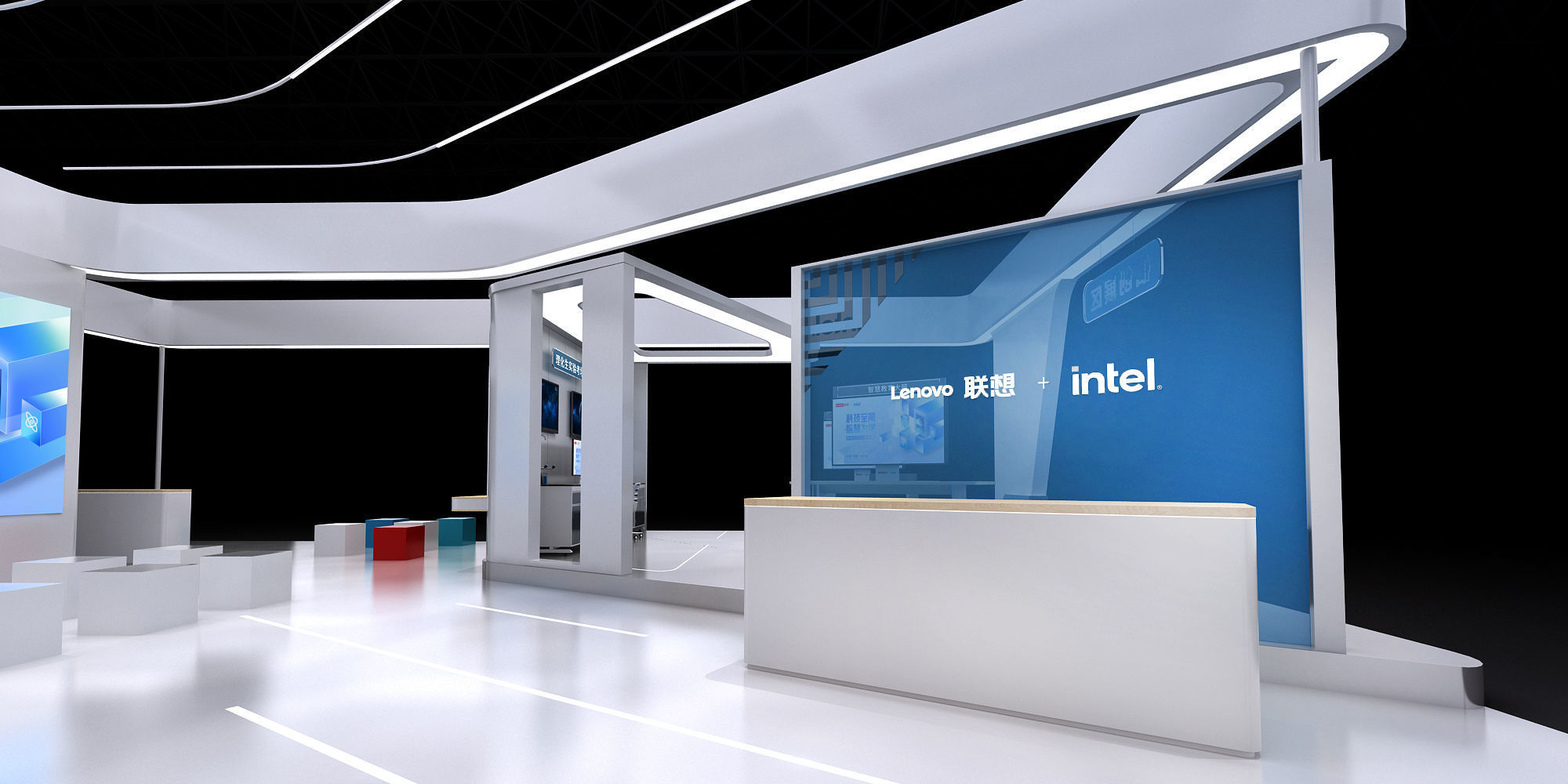 lenovo booth 3D model_9