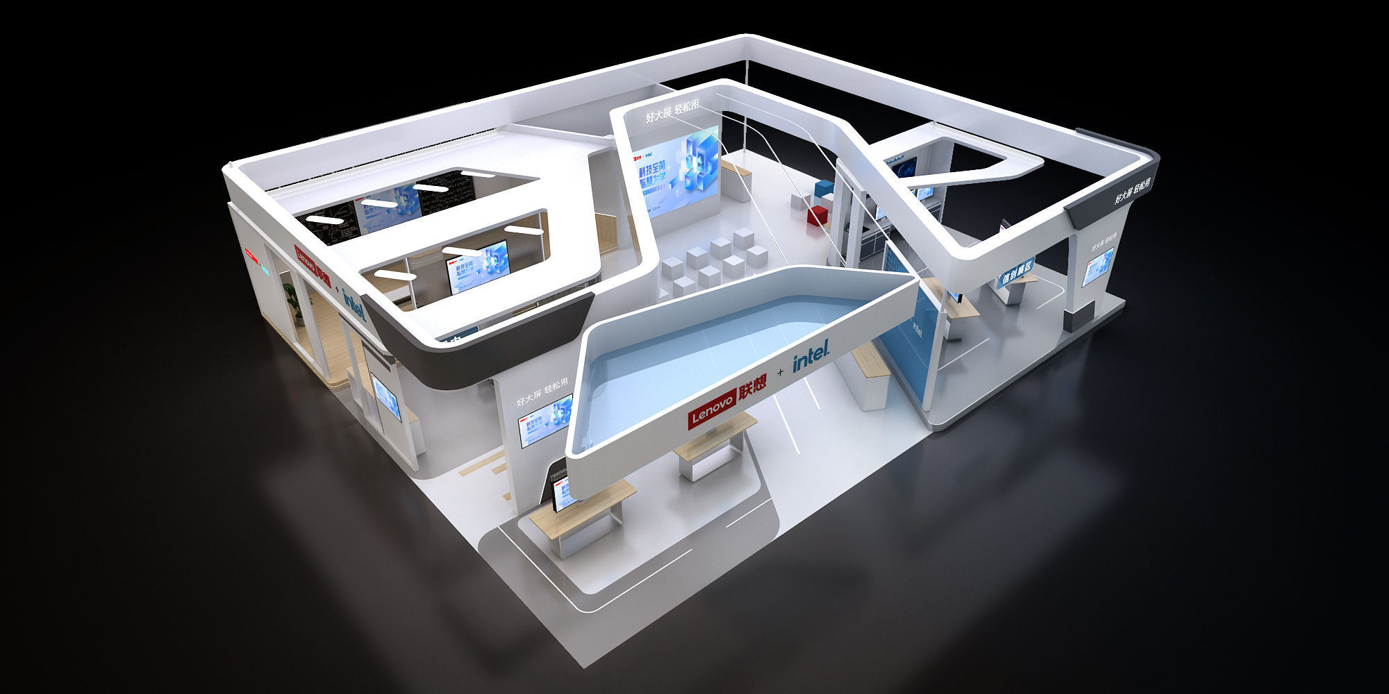 lenovo booth 3D model_5