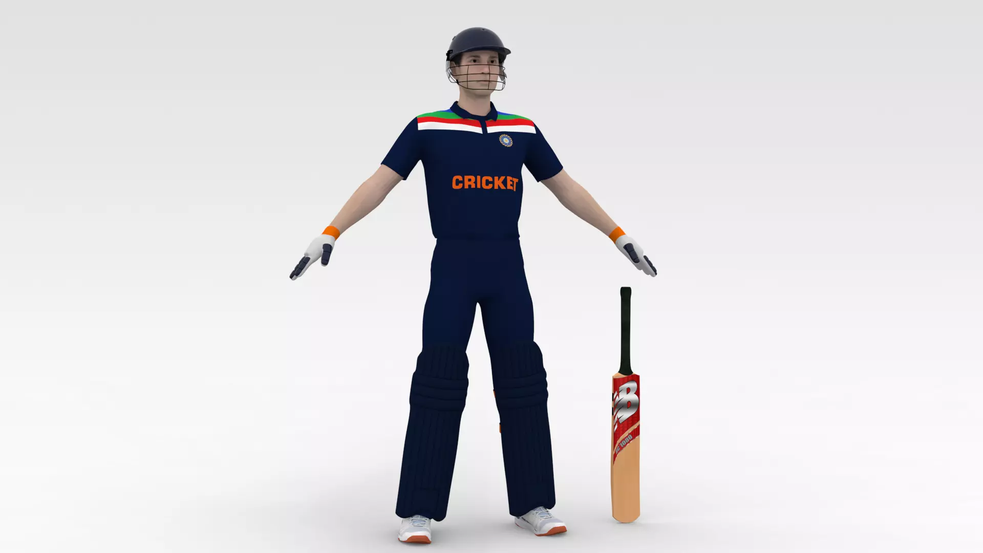 Cricket Batsman V1 3D model