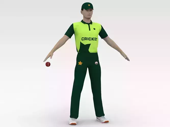 Cricket Bowler V3 3D model