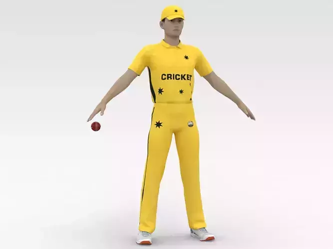 Cricket Bowler V4 3D model
