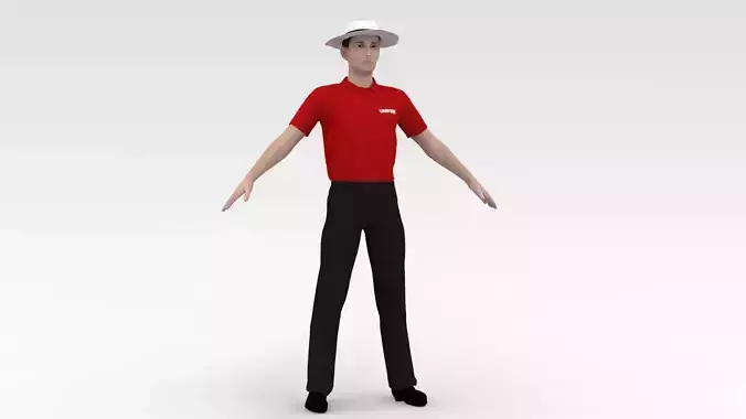 Cricket Umpire V1 3D model