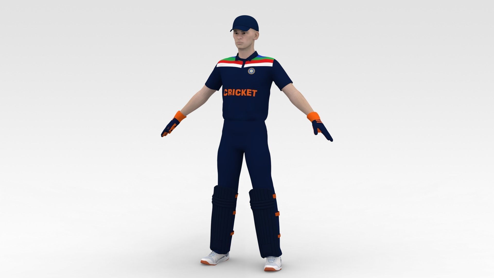 Cricket Wicket Keeper V1 3D model_2