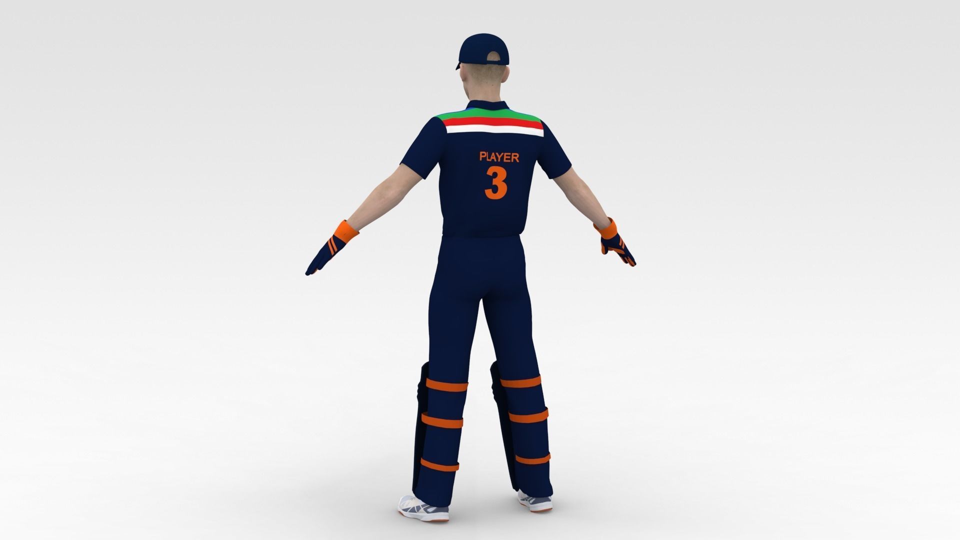 Cricket Wicket Keeper V1 3D model_3