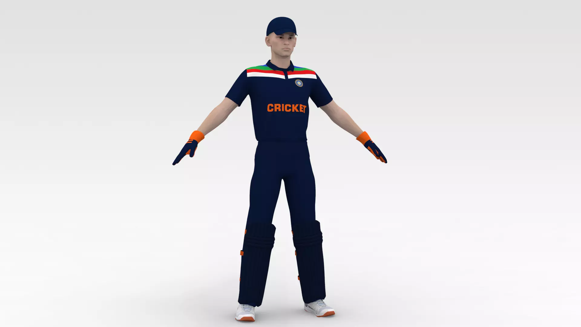 Cricket Wicket Keeper V1 3D model_0