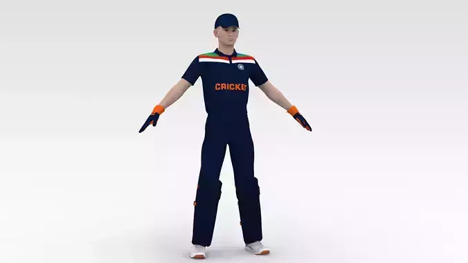 Cricket Wicket Keeper V1 3D model