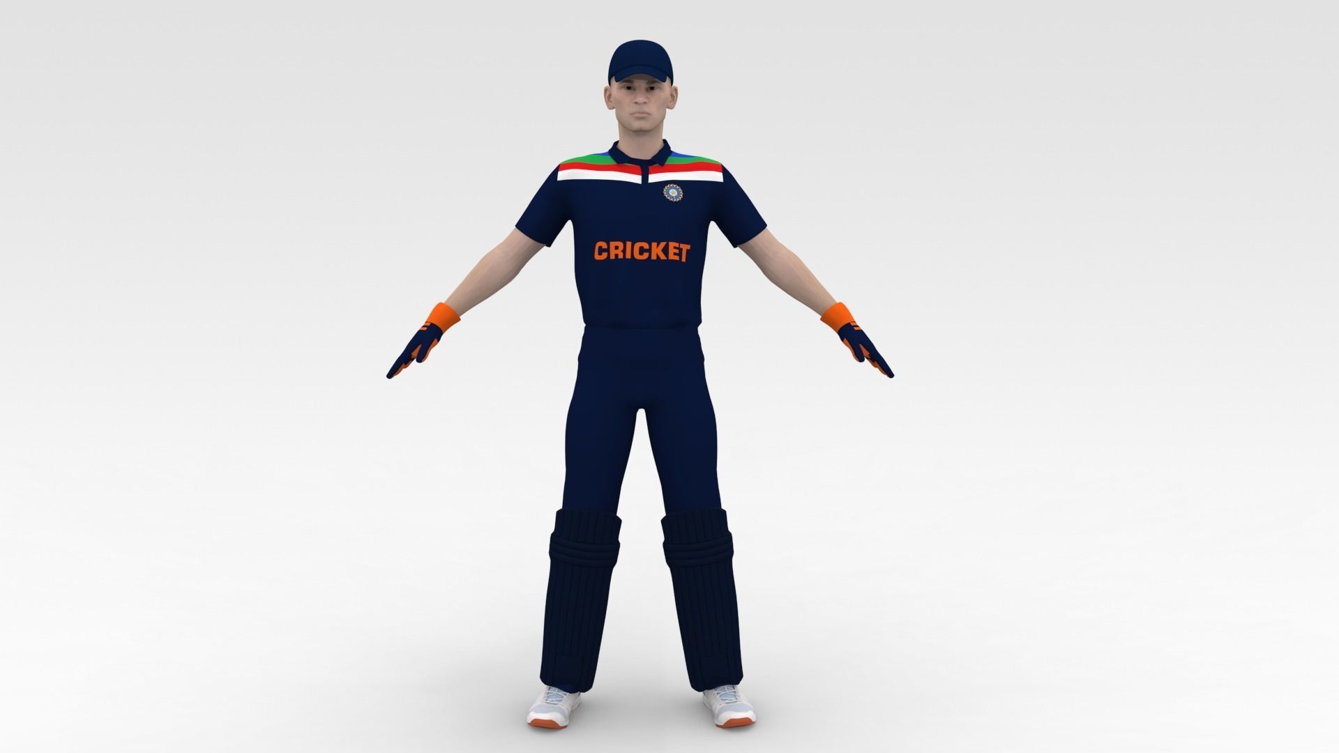 Cricket Wicket Keeper V1 3D model_6