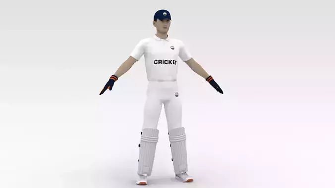 Cricket Wicket Keeper V2 3D model