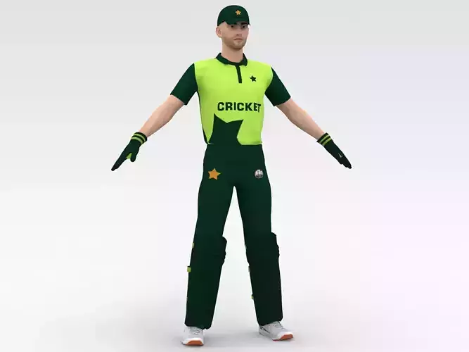 Cricket Wicket Keeper V3 3D model