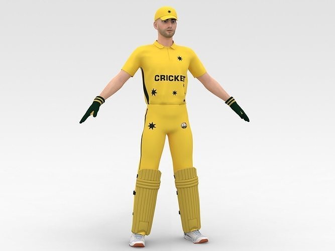 Cricket Wicket Keeper V4 3D model
