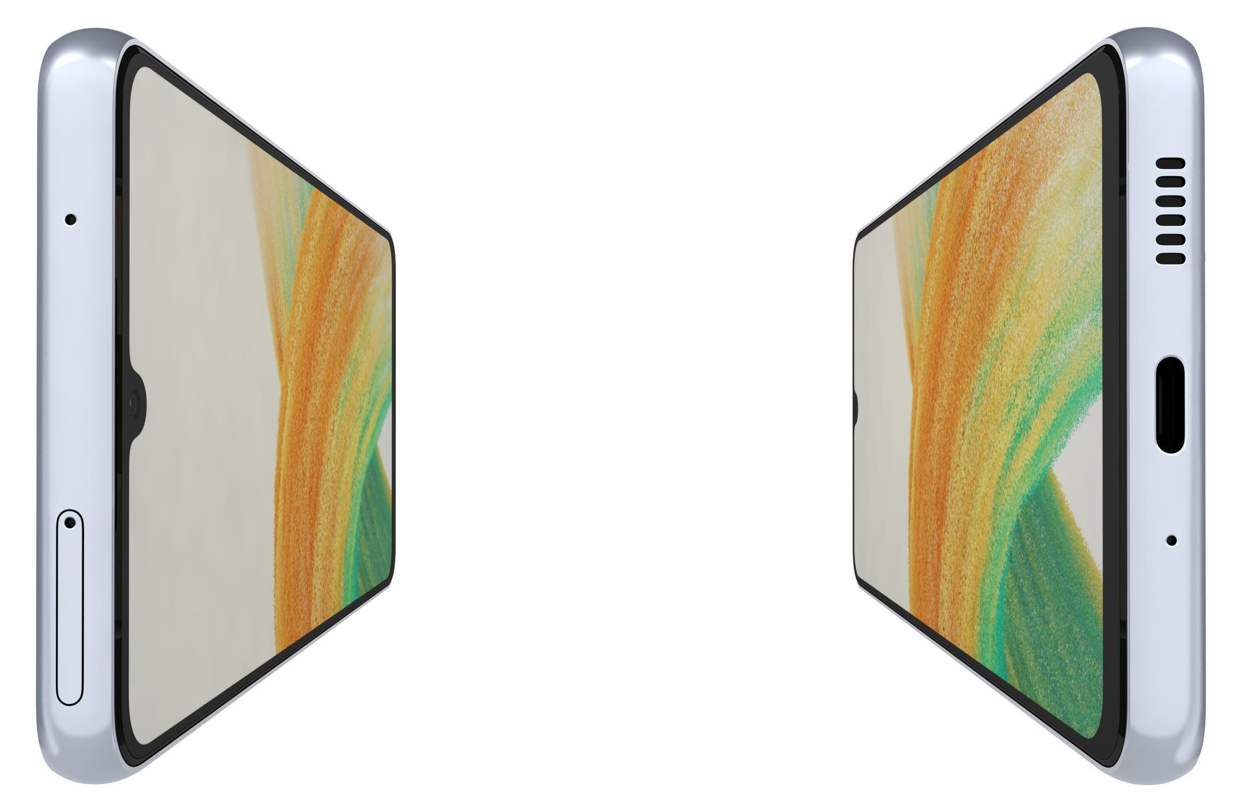 Samsung Galaxy A33 5G Blue Low-poly 3D model_7