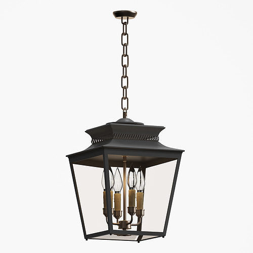 Piedmont outdoor hanging lantern Low-poly 3D model
