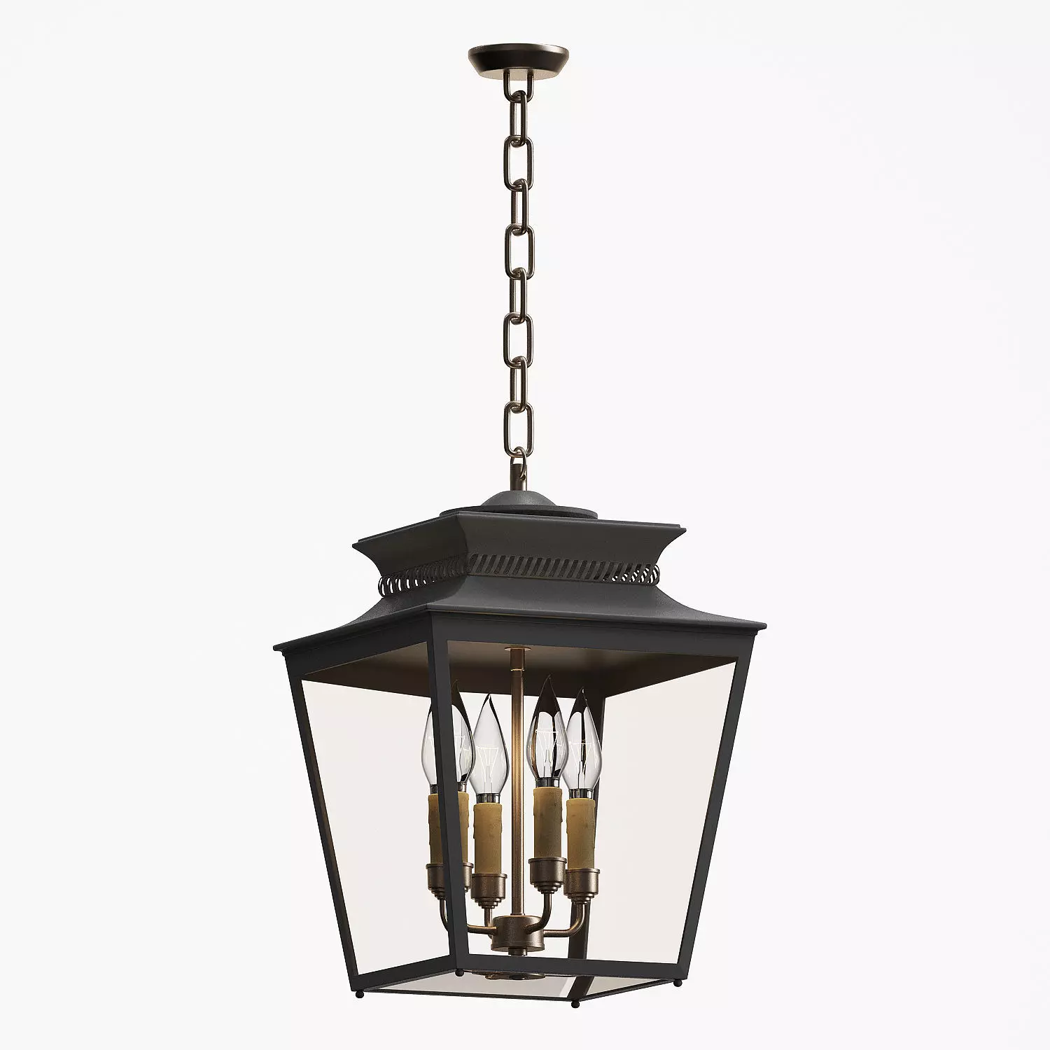 Piedmont outdoor hanging lantern Low-poly 3D model