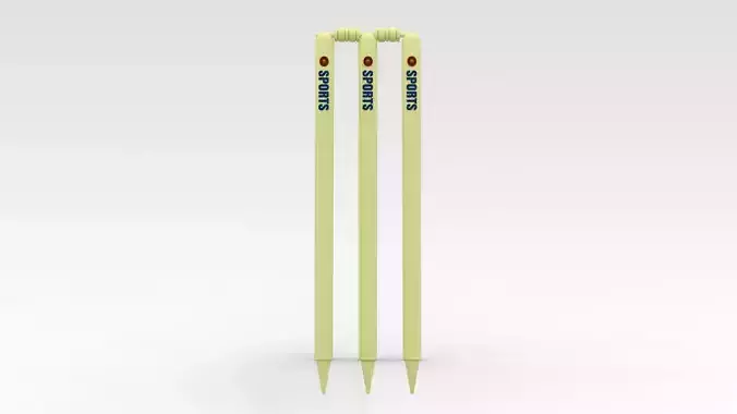 Cricket Wickets 3D model