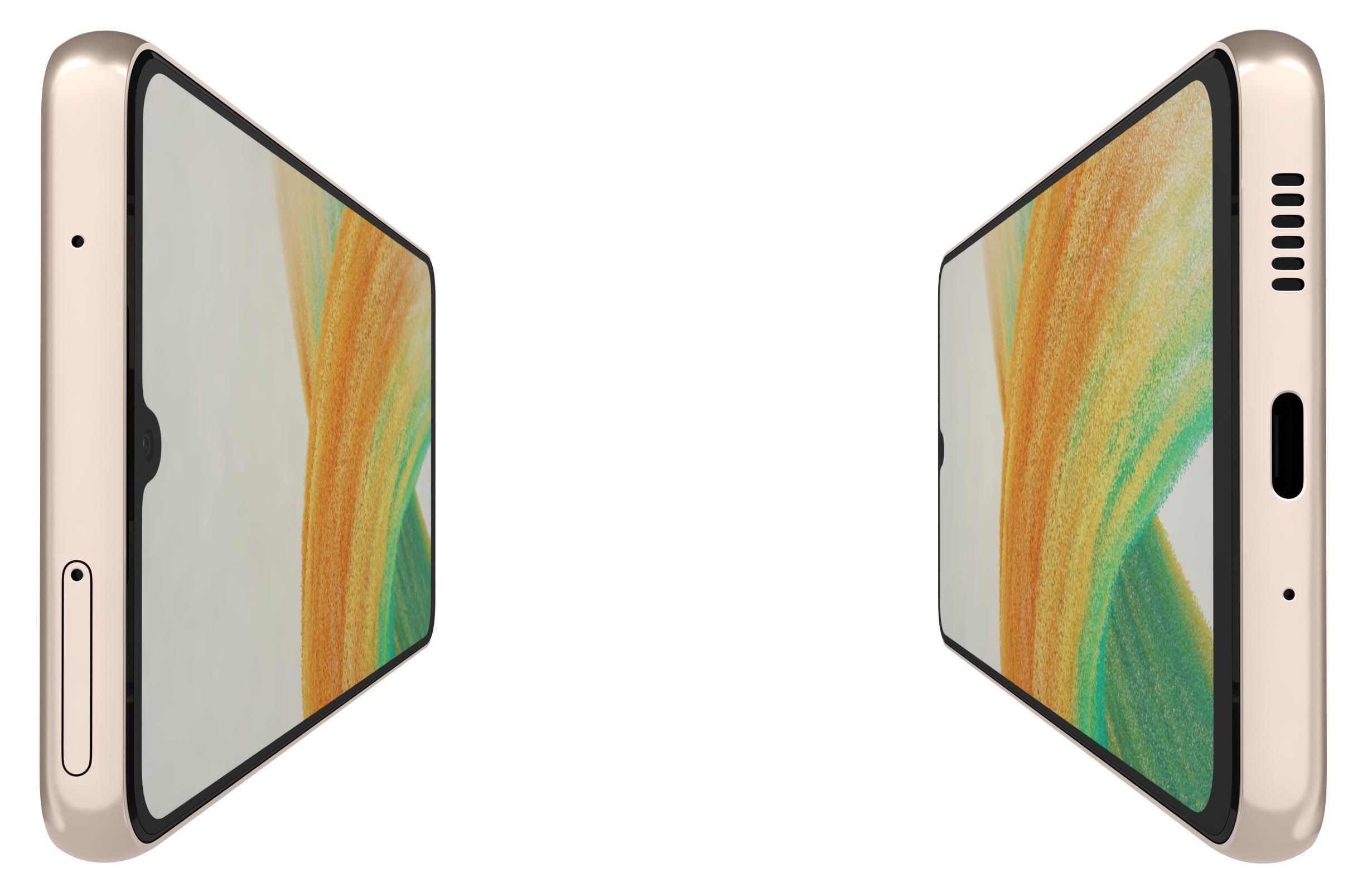 Samsung Galaxy A33 5G Peach Low-poly 3D model_7