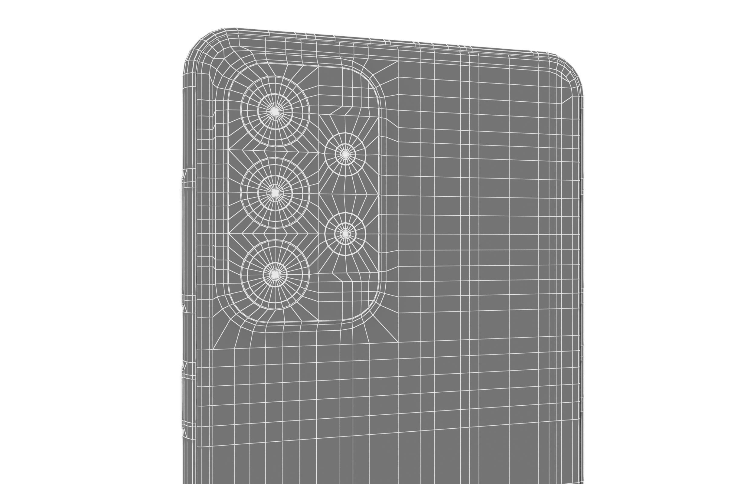 Samsung Galaxy A33 5G Peach Low-poly 3D model_20