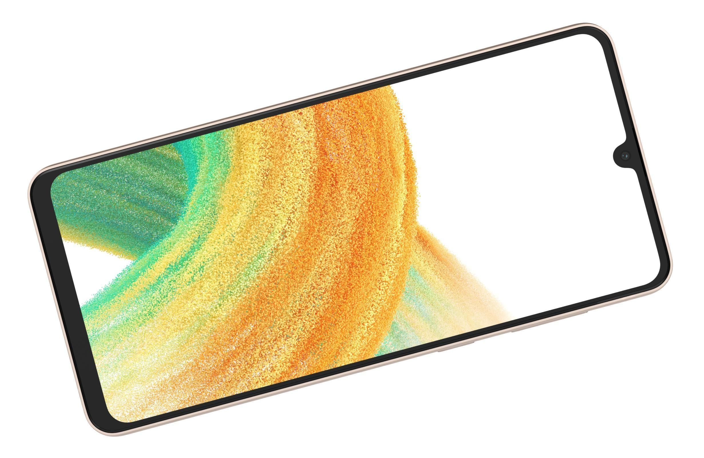 Samsung Galaxy A33 5G Peach Low-poly 3D model_8