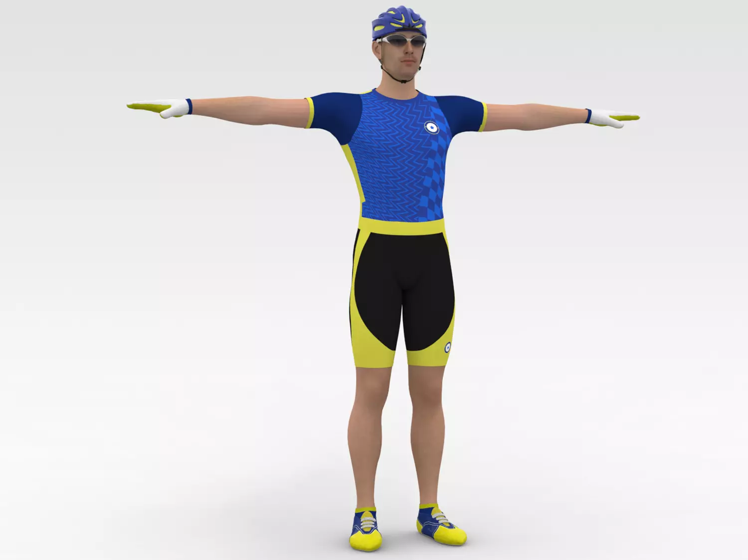 Cyclist 02 3D model_0