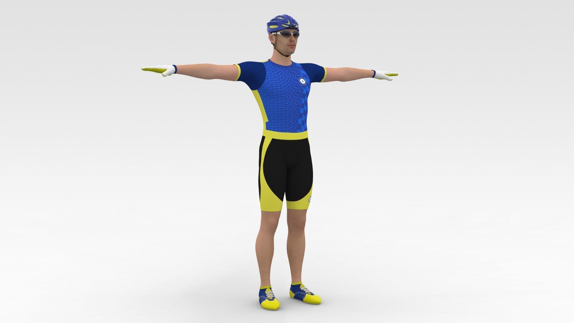 Cyclist 02 3D model_5