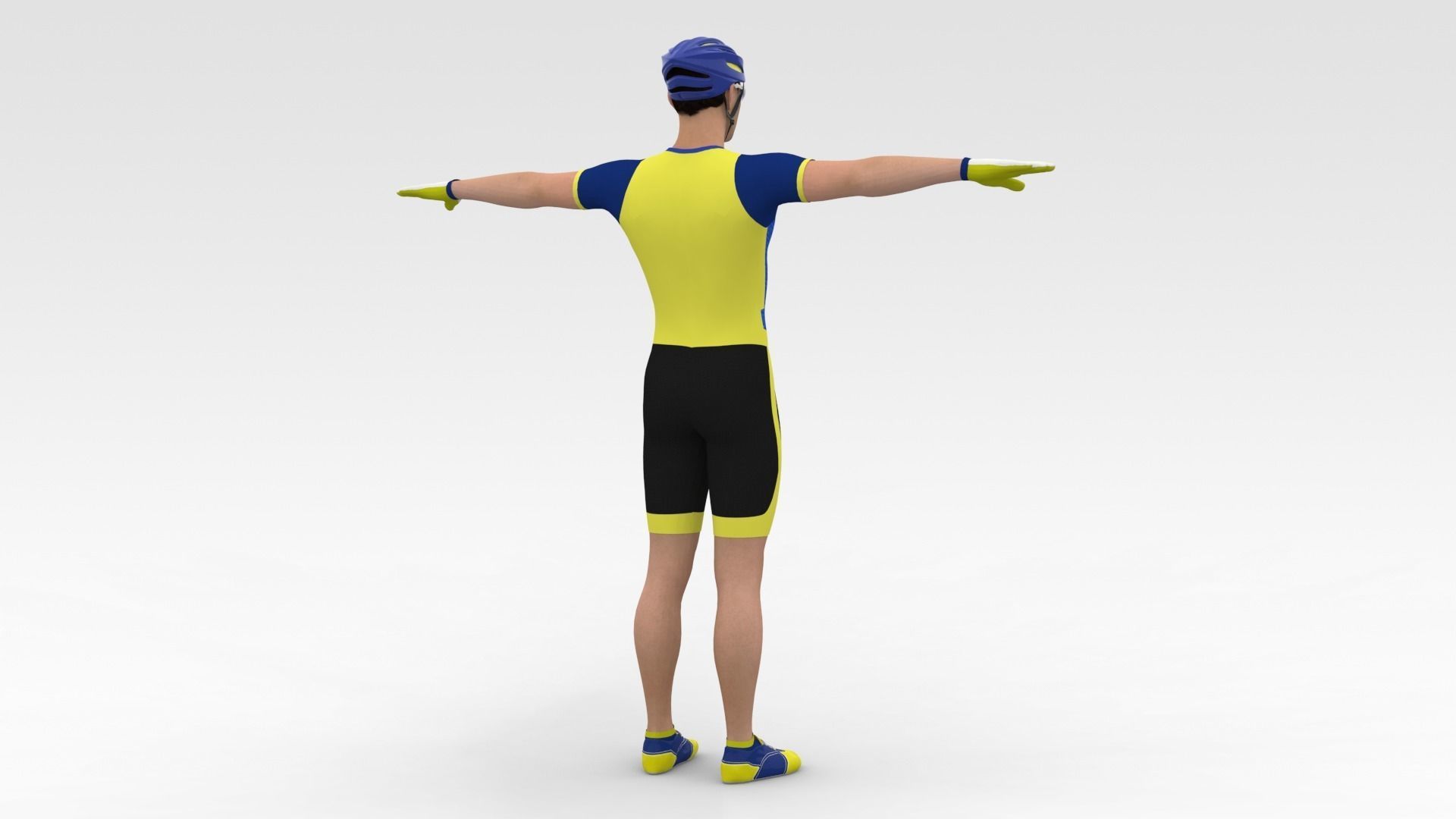 Cyclist 02 3D model_4