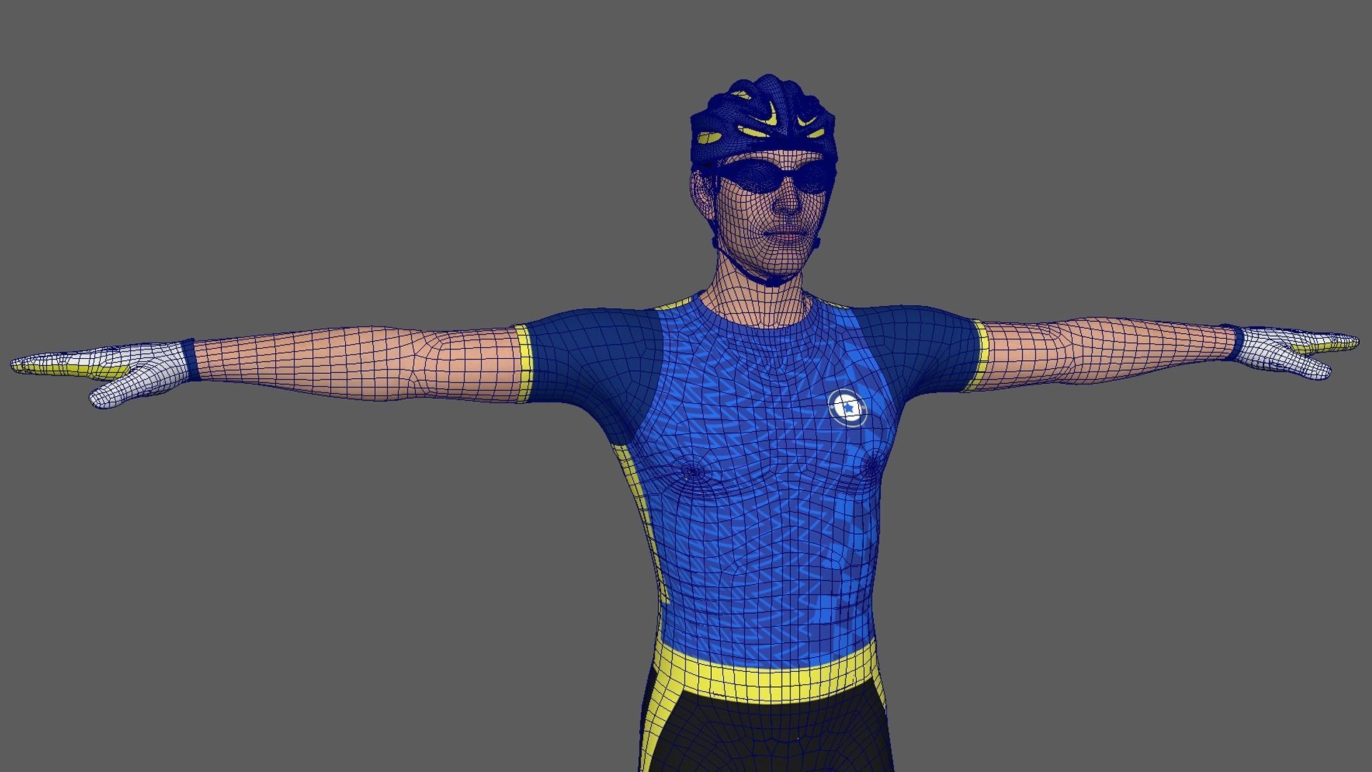 Cyclist 02 3D model_9