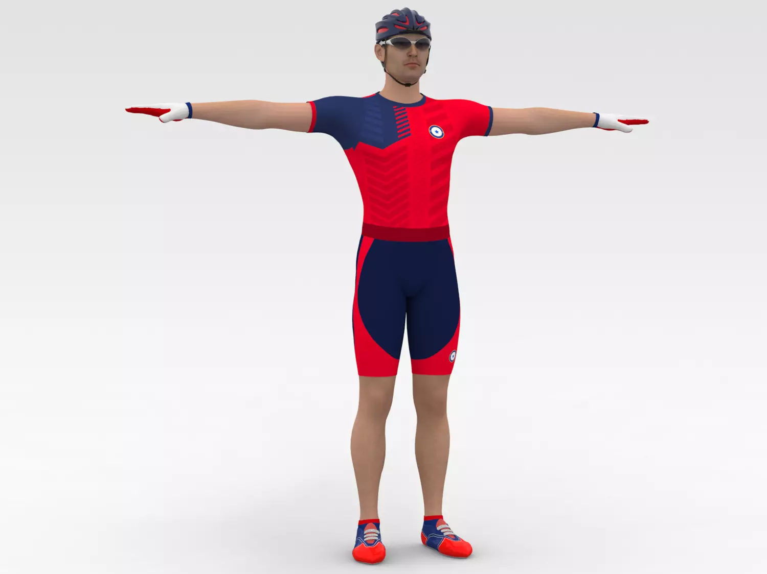 Cyclist 03 3D model