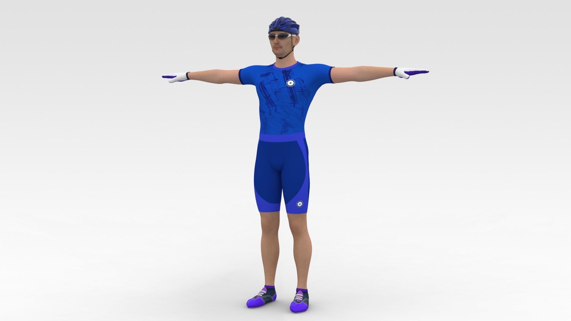 Cyclist 05 3D model_2
