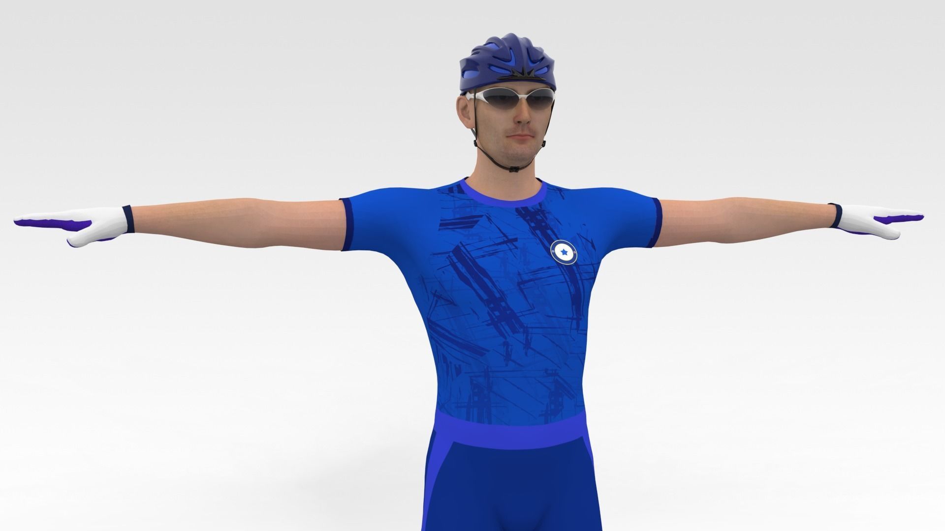 Cyclist 05 3D model_1
