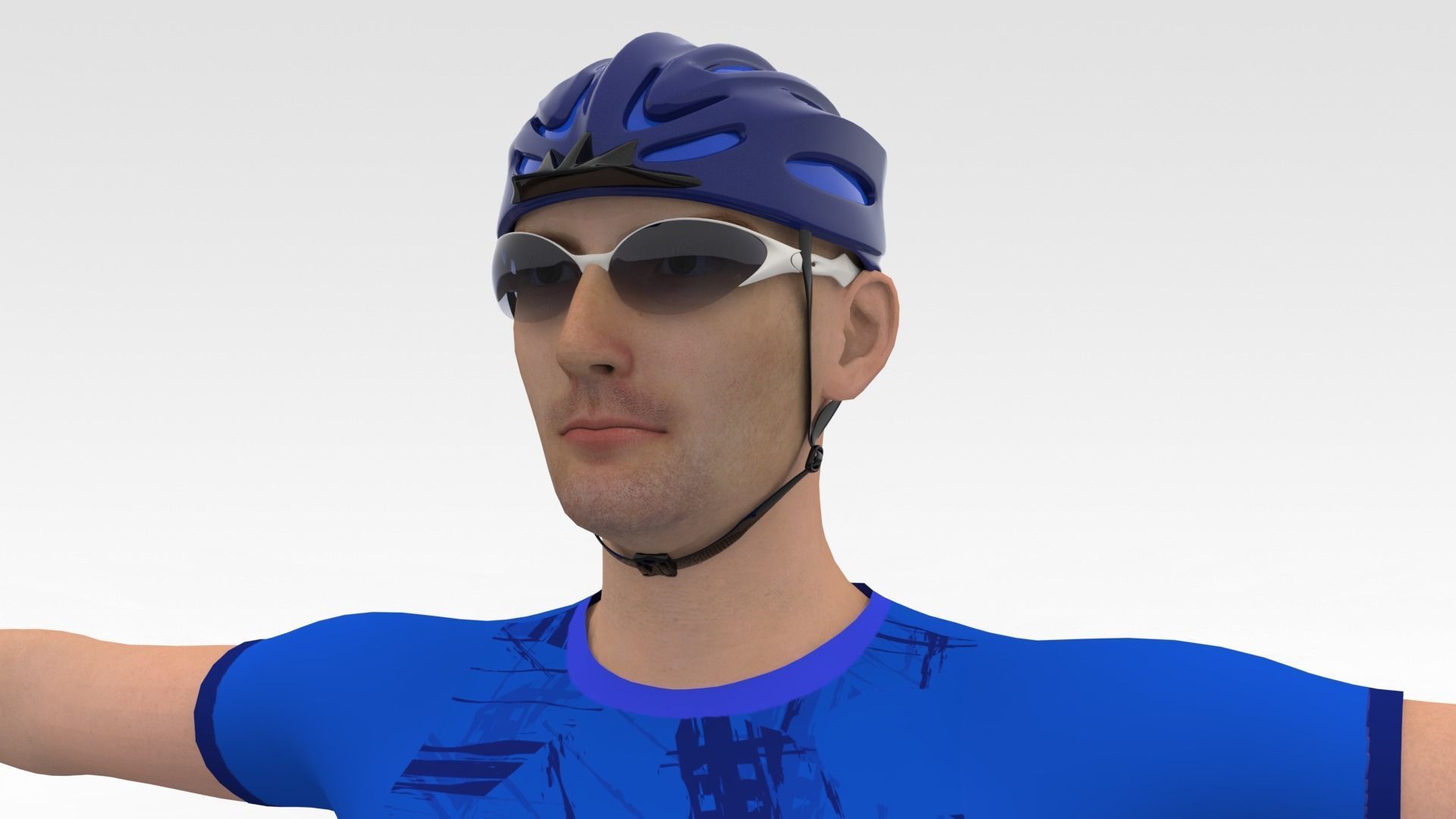 Cyclist 05 3D model_7