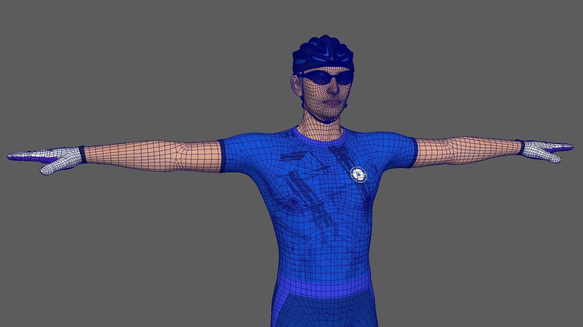 Cyclist 05 3D model_9