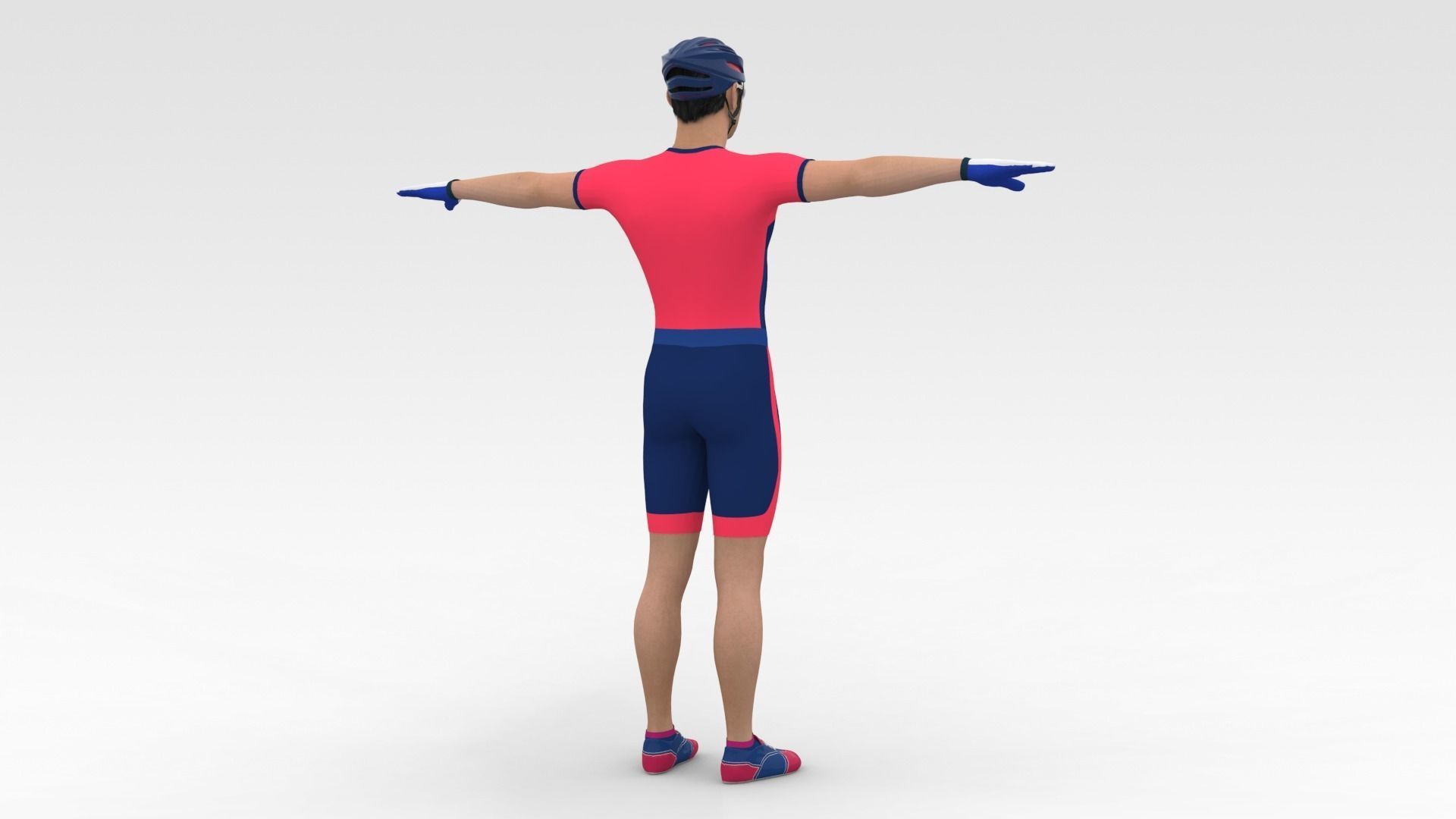 Cyclist 07 3D model_4