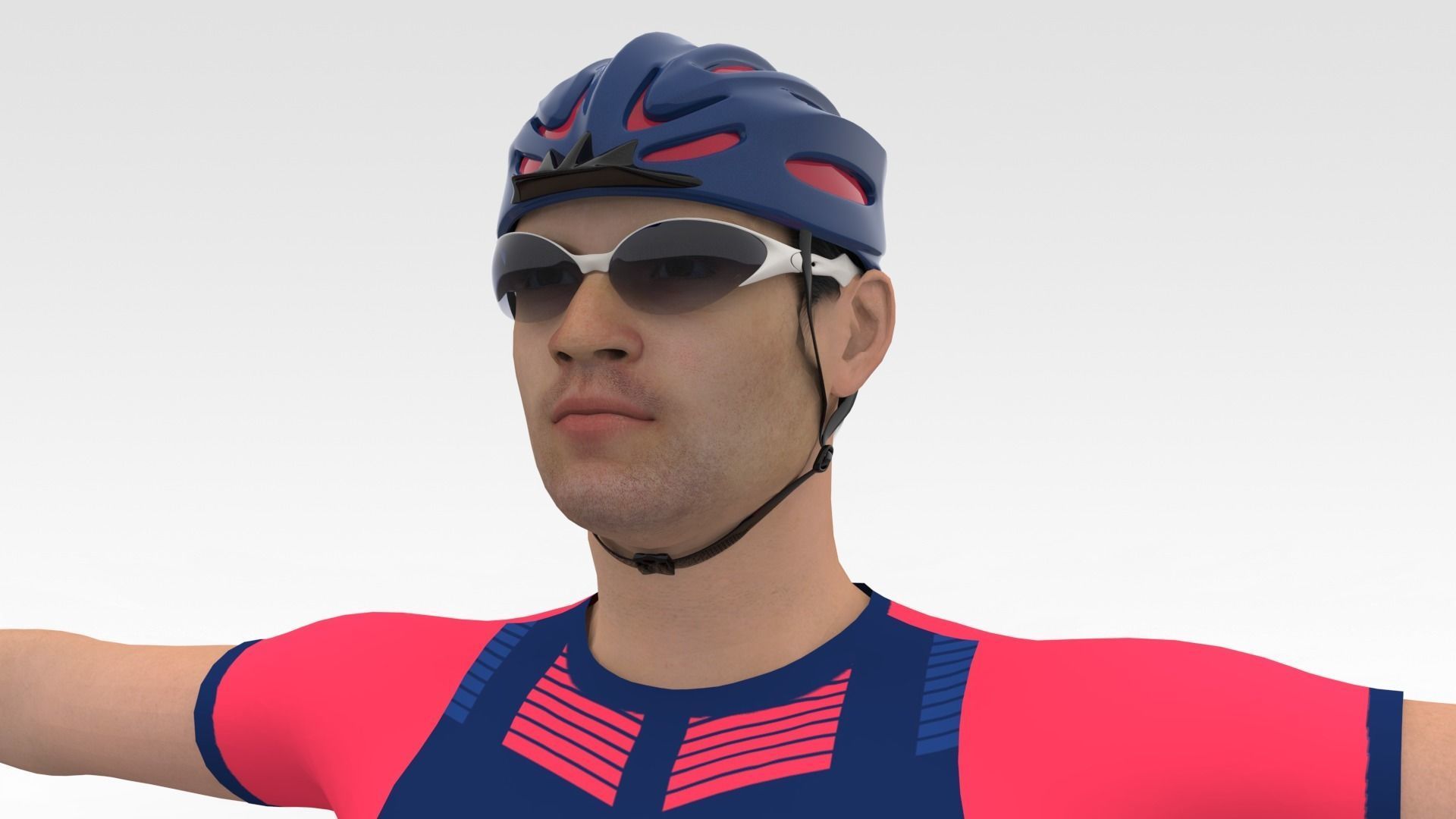 Cyclist 07 3D model_7