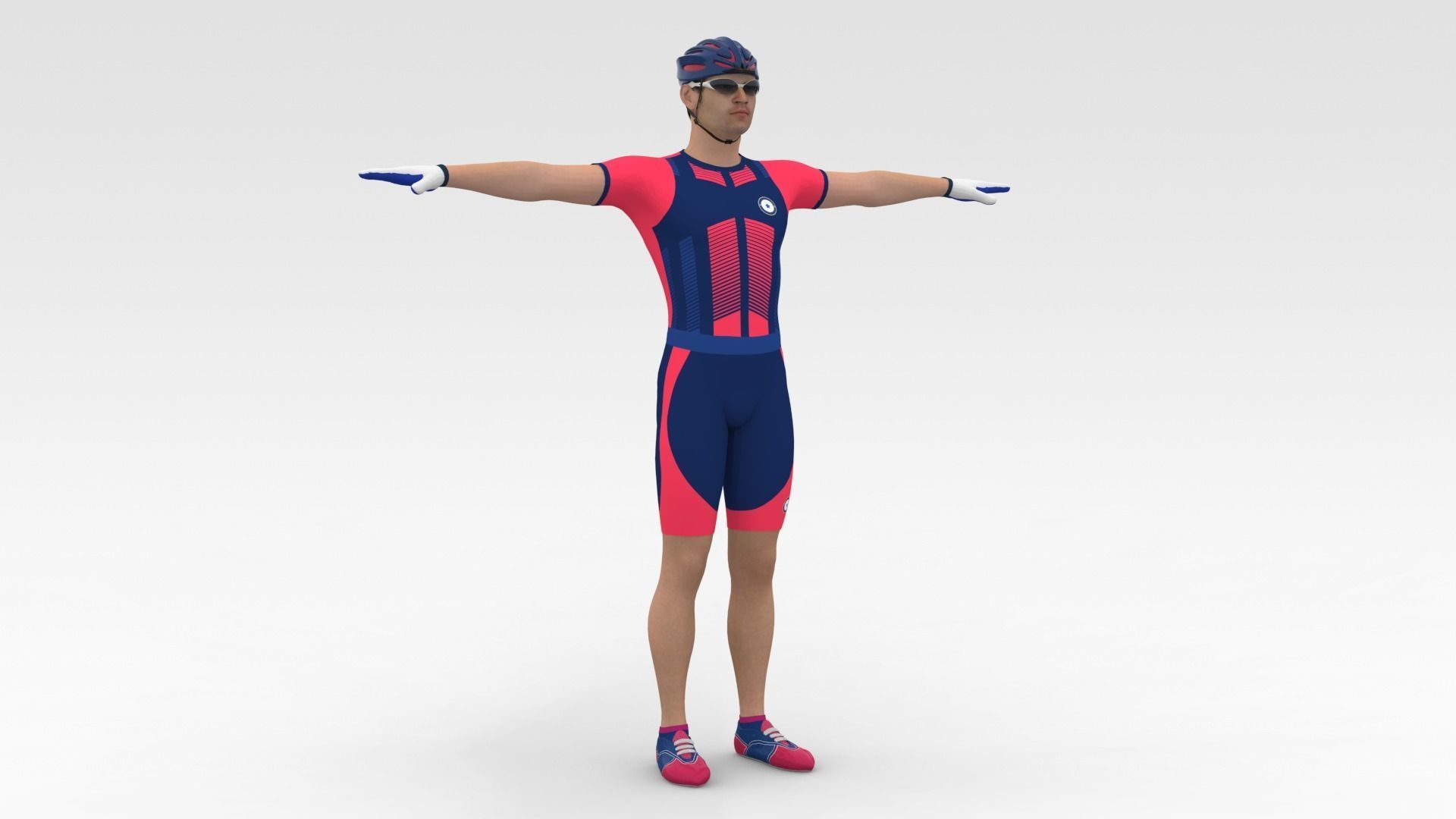 Cyclist 07 3D model_5