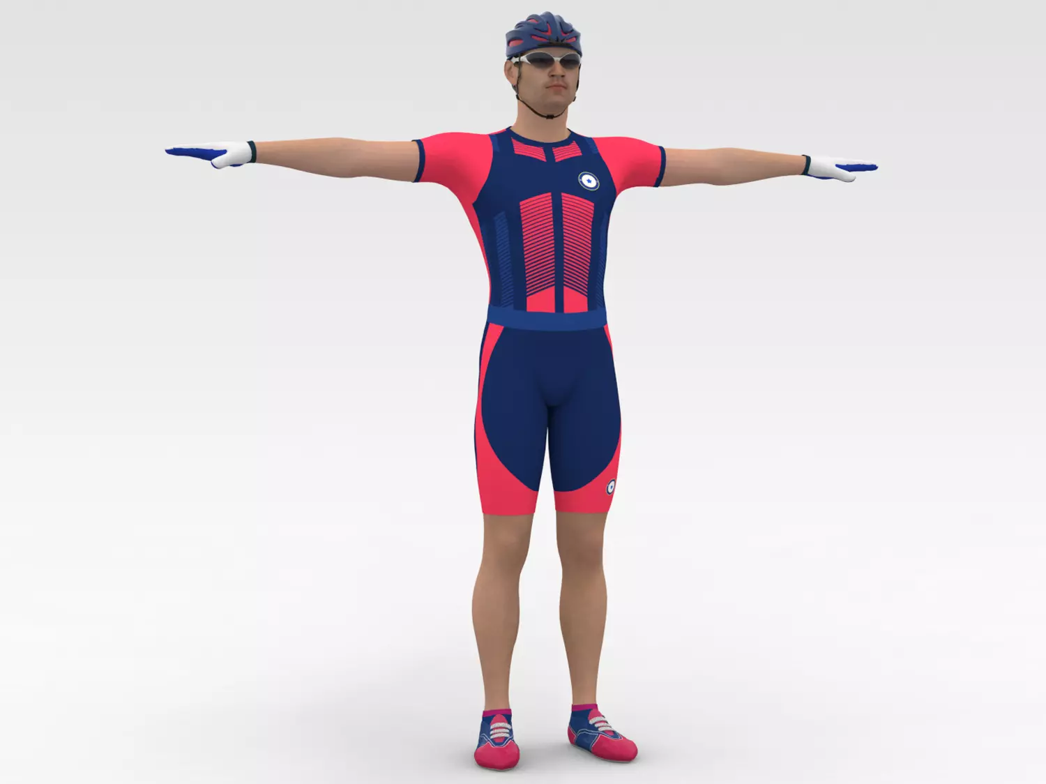Cyclist 07 3D model_0