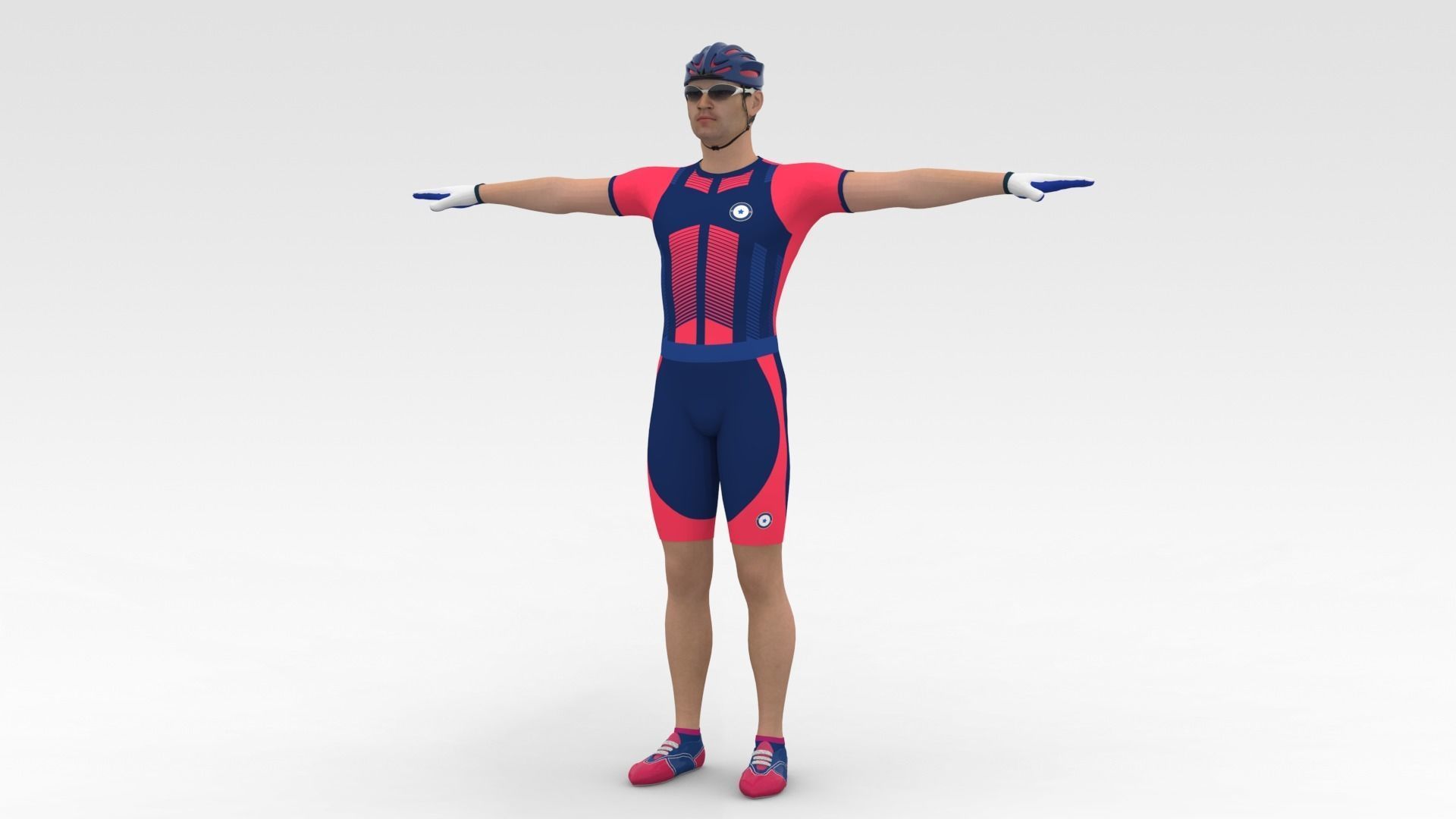 Cyclist 07 3D model_2