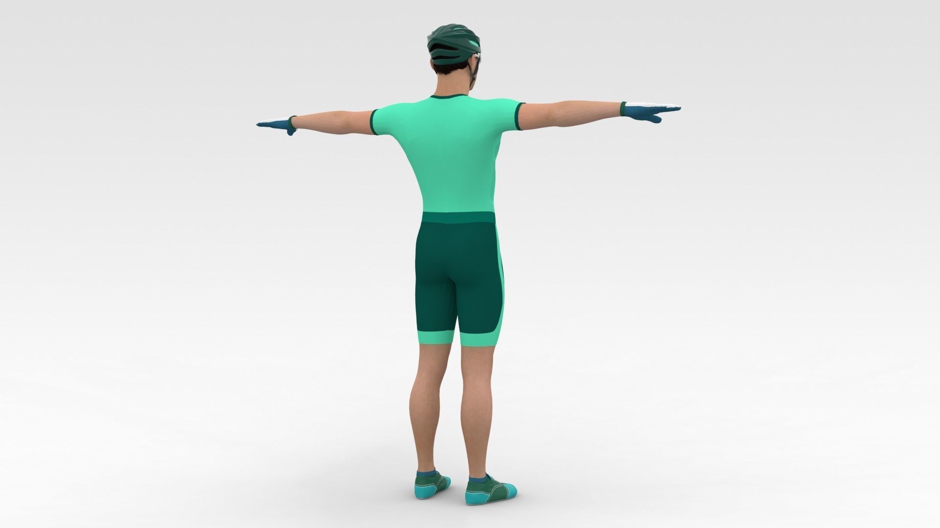 Cyclist 08 3D model_4