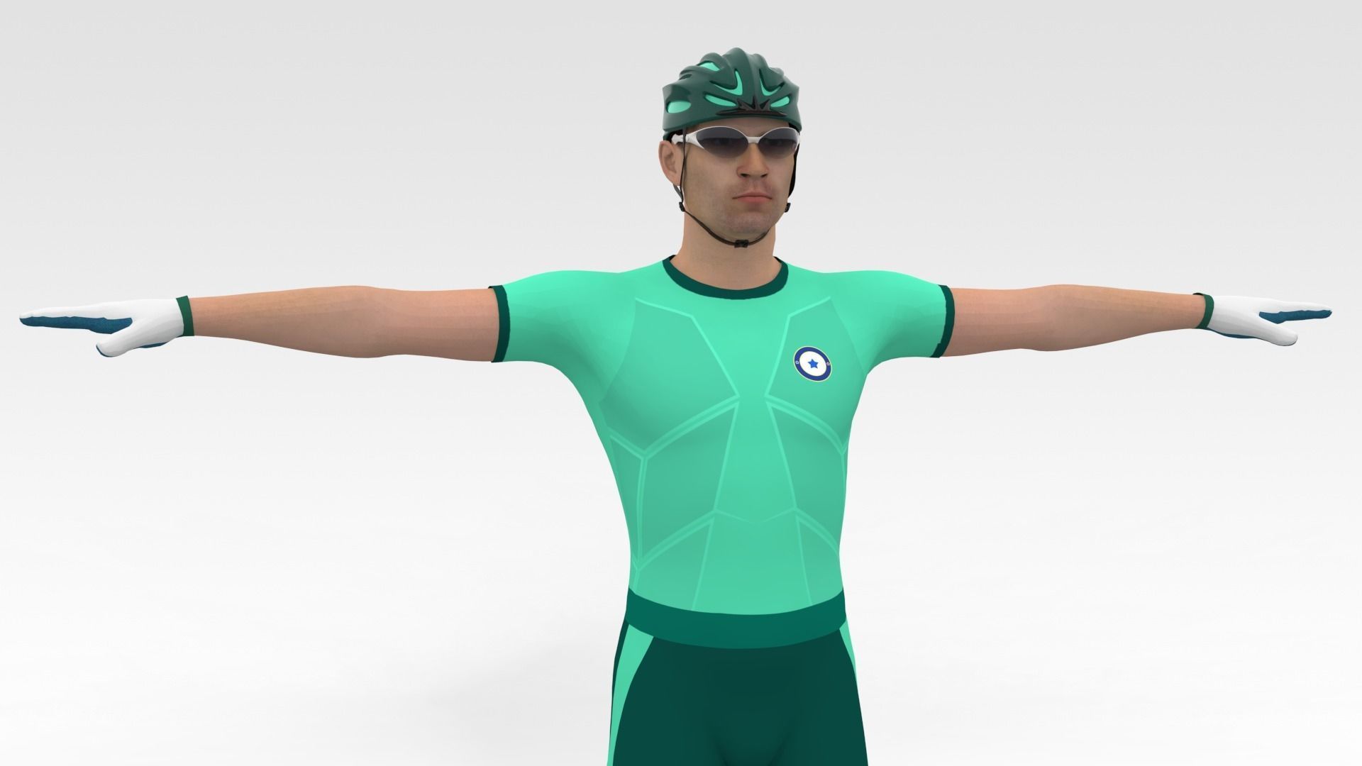 Cyclist 08 3D model_1