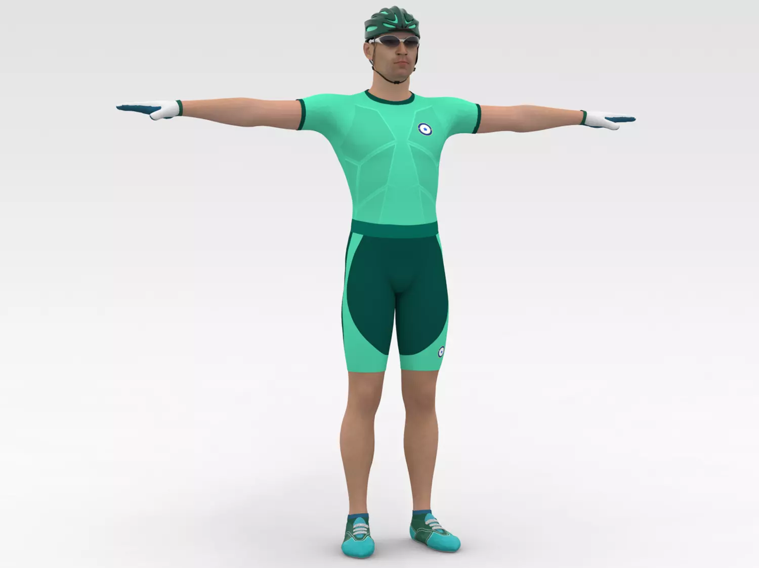 Cyclist 08 3D model_0