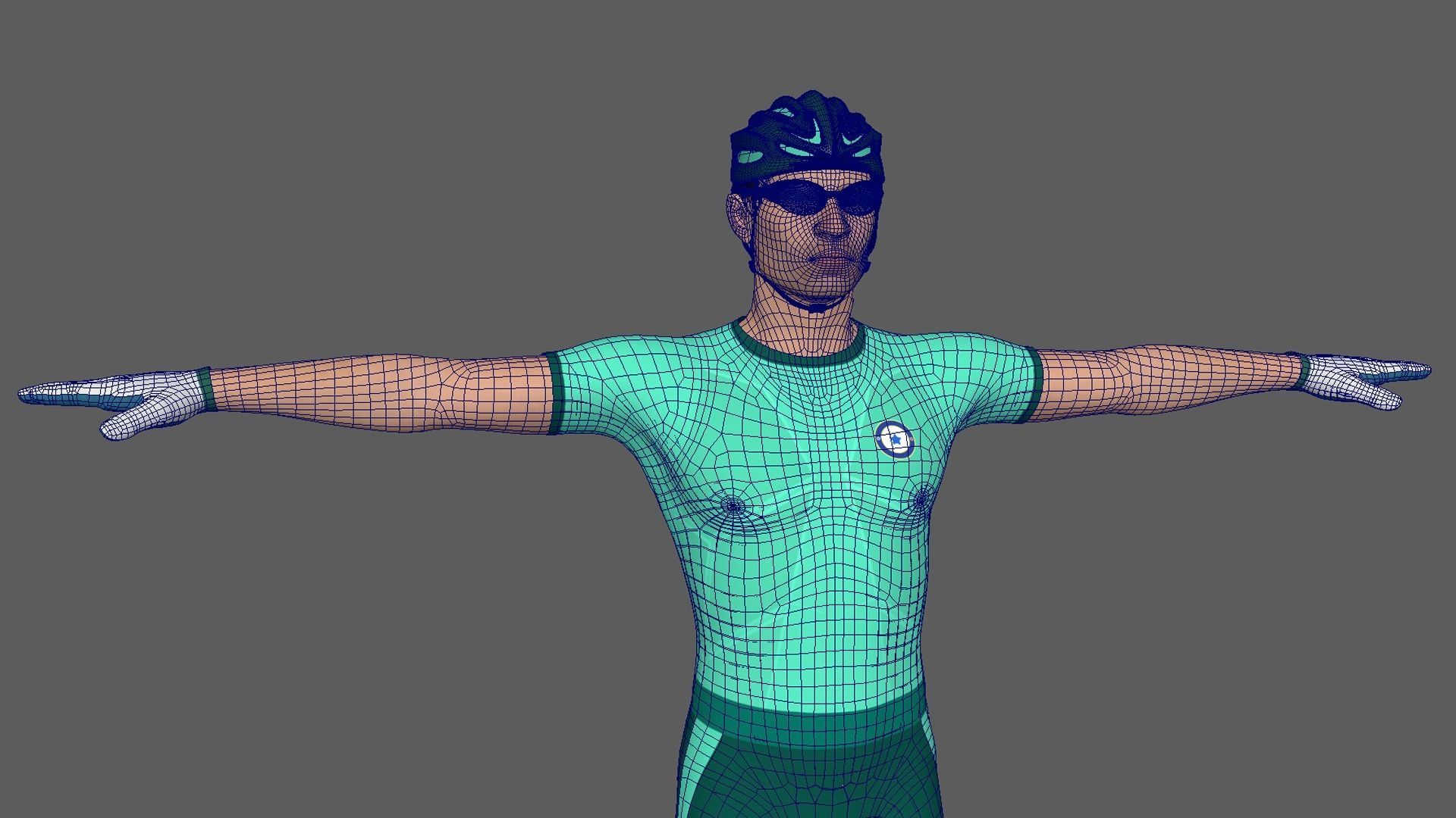 Cyclist 08 3D model_9