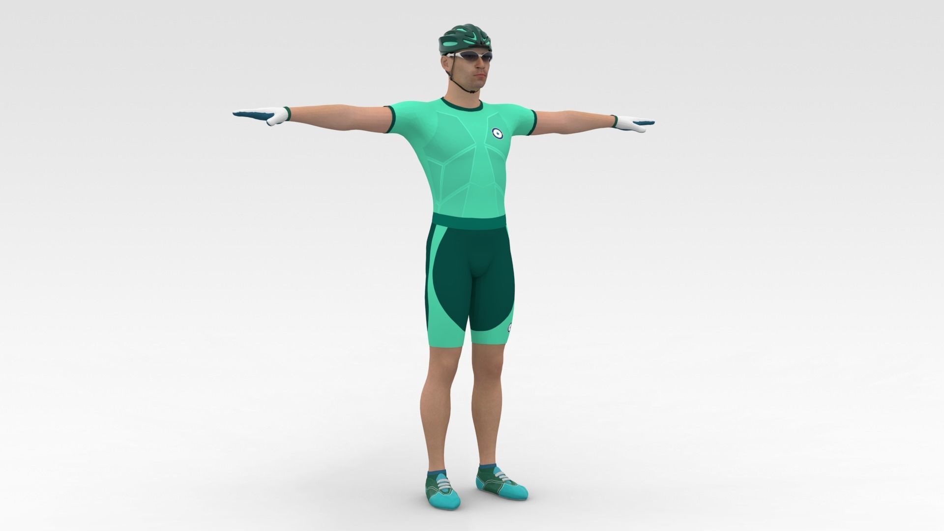 Cyclist 08 3D model_5
