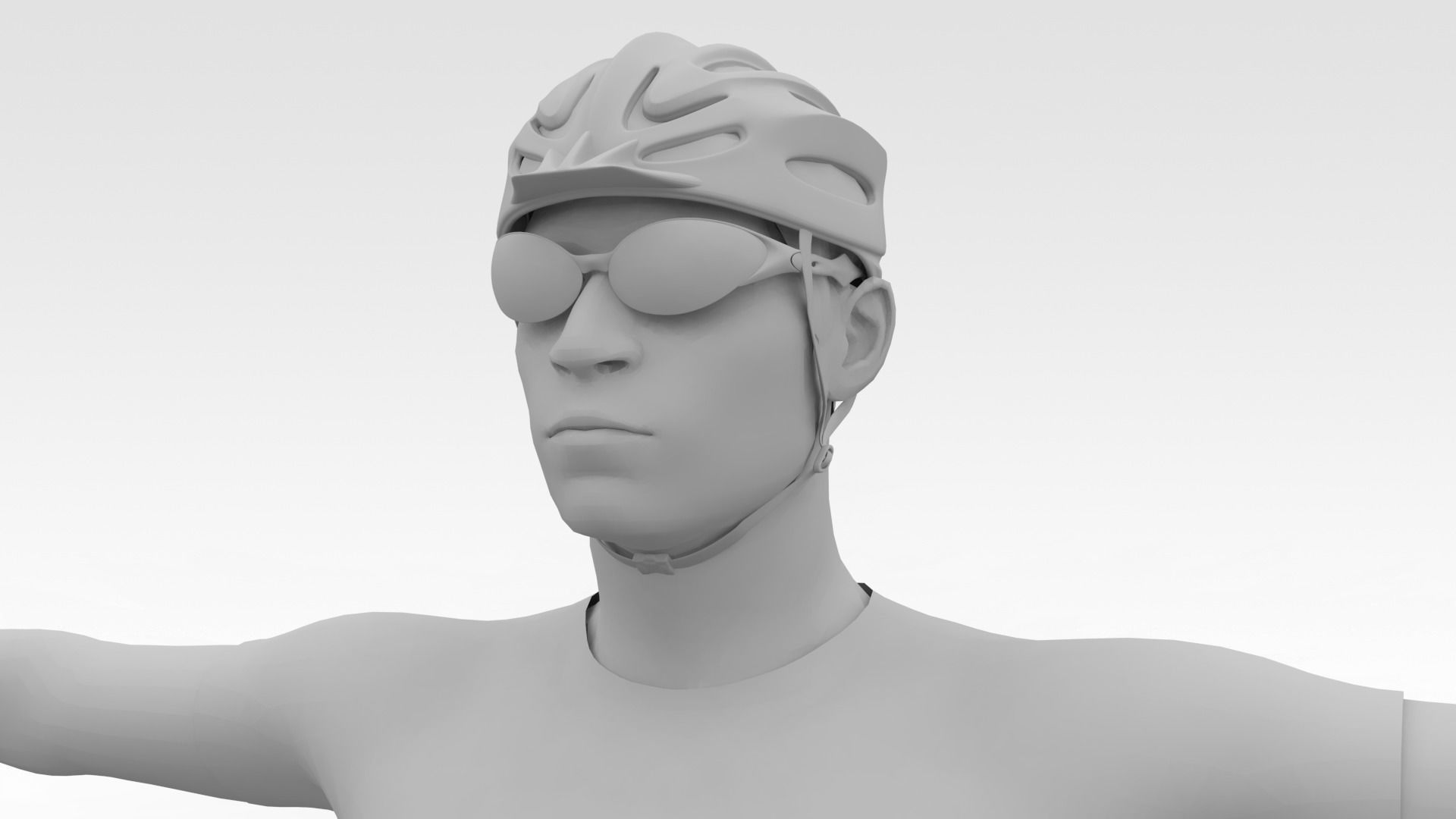 Cyclist 08 3D model_8
