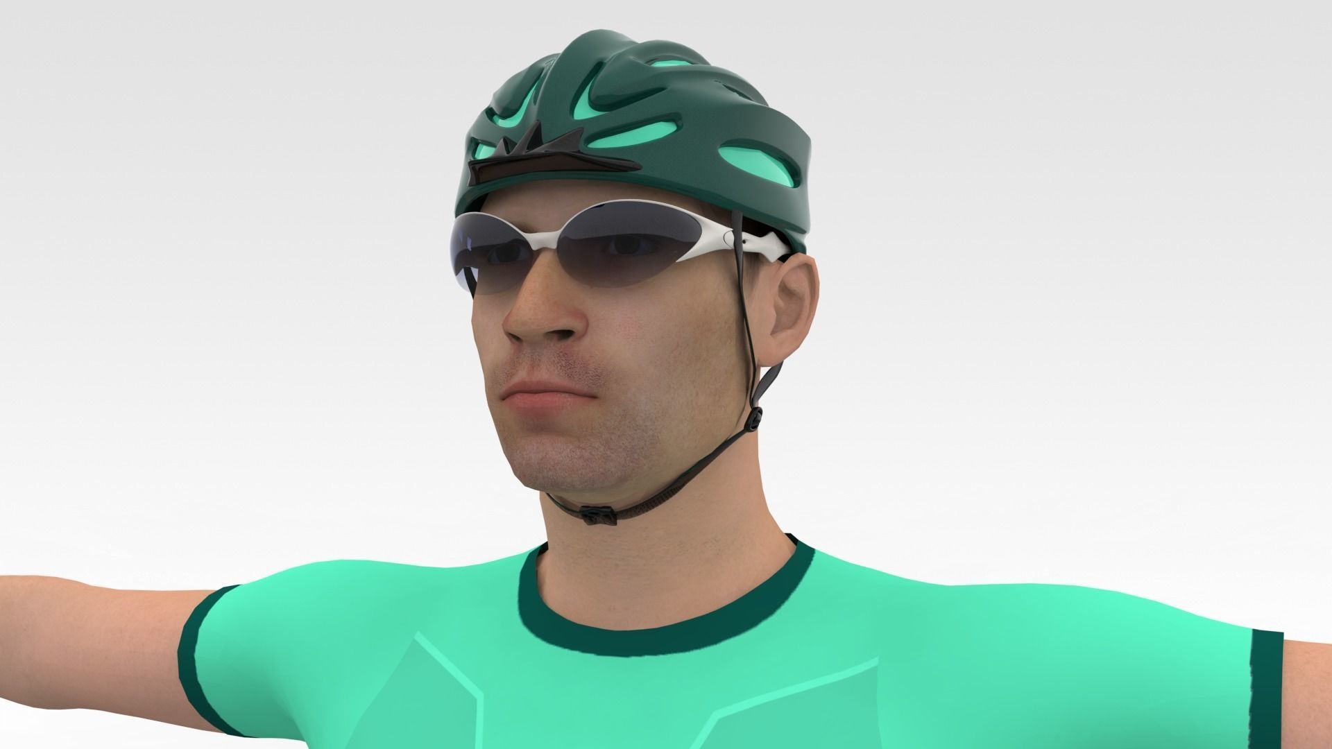 Cyclist 08 3D model_7