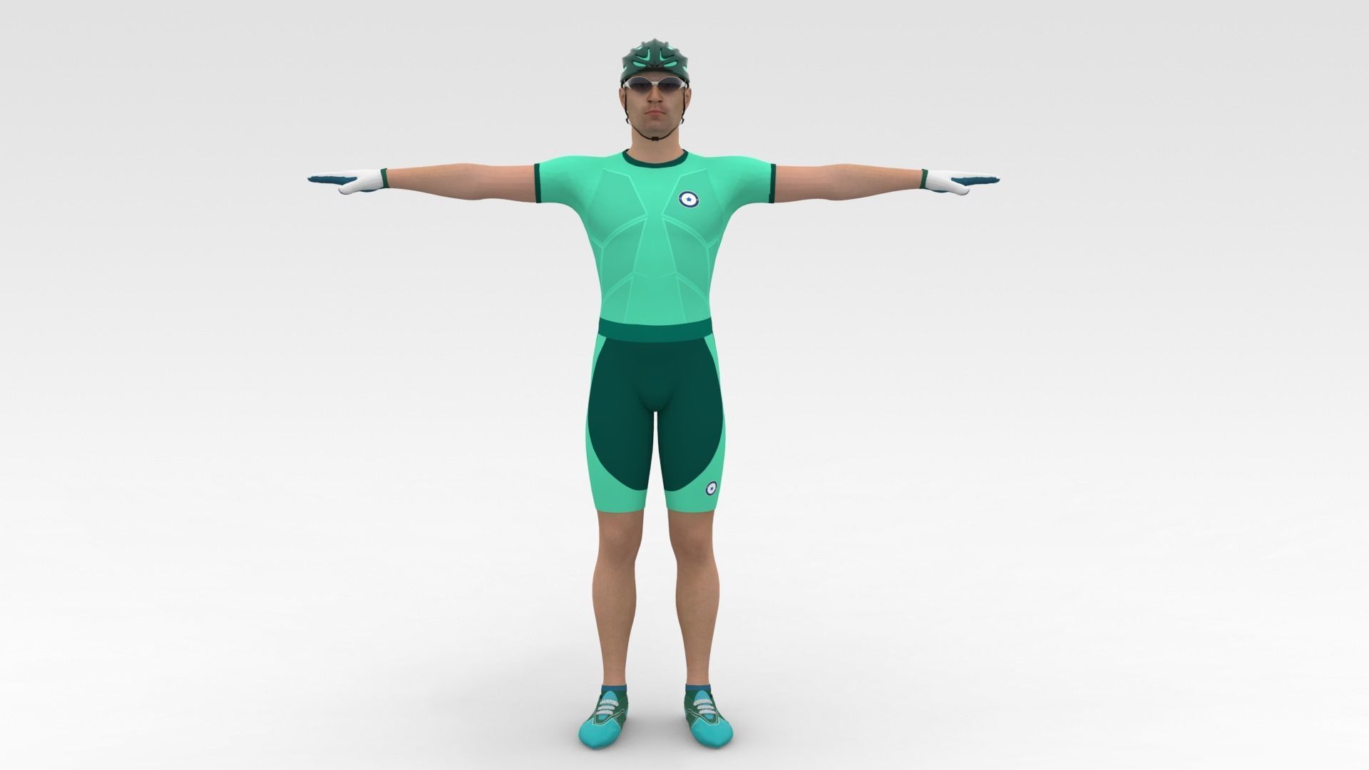 Cyclist 08 3D model_6