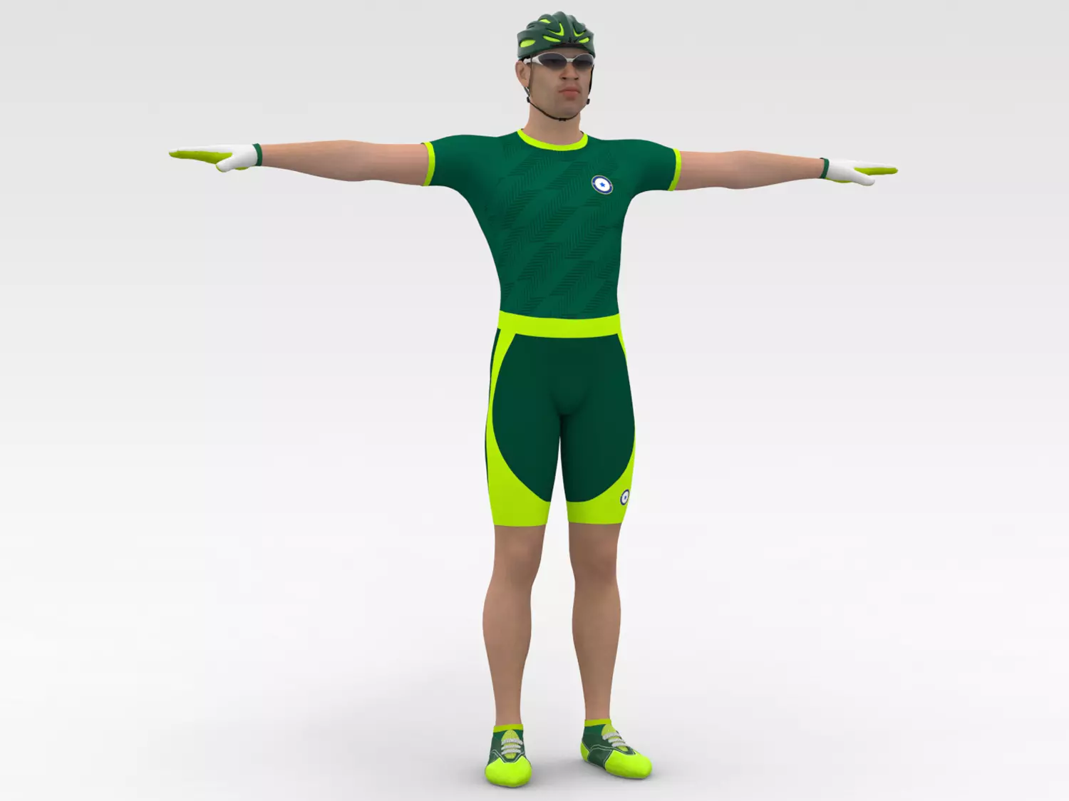 Cyclist 09 3D model