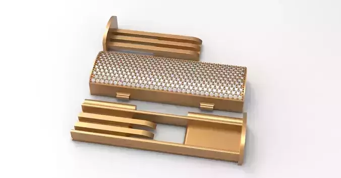 Cuban box lock 3D print model